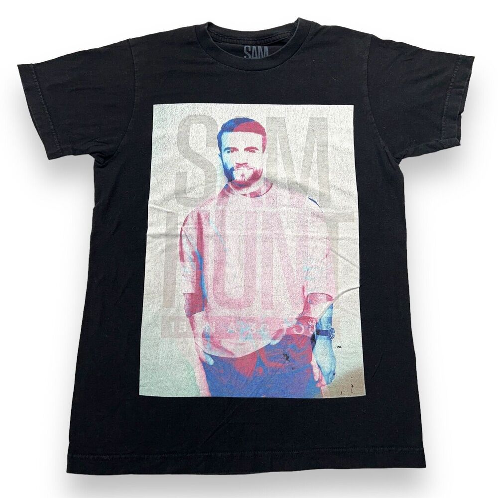 Sam Hunt 15 In A 30 Concert Tour T Shirt Black Size S
